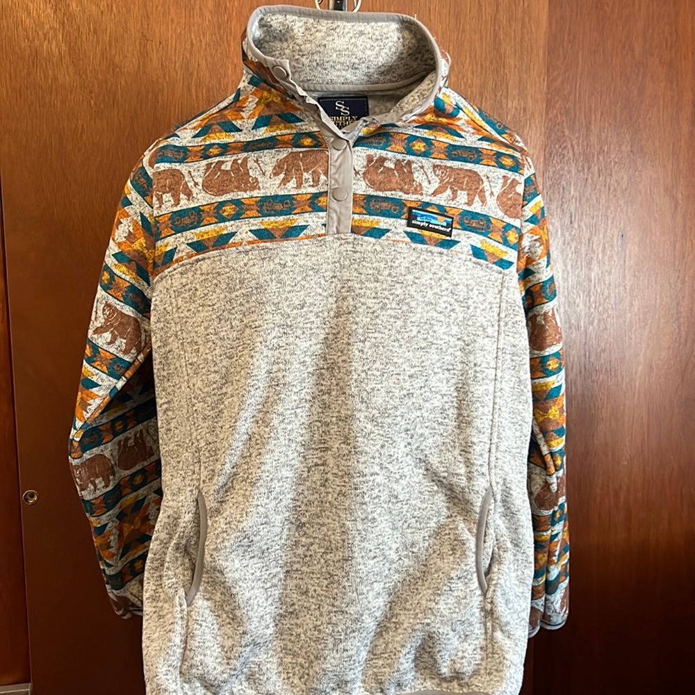 Simply Southern xxl sweatshirt with bears, jeeps, and arrows.